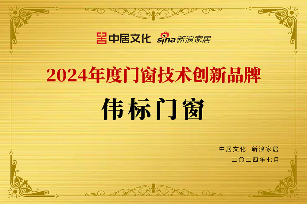 2024年度门窗技术创新品牌
